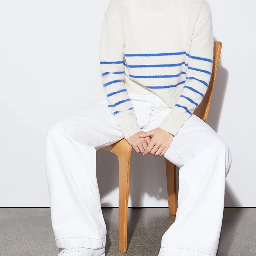 🟣 BOGO! Frame Clean Crewneck Sweater - Picture 3 of 11